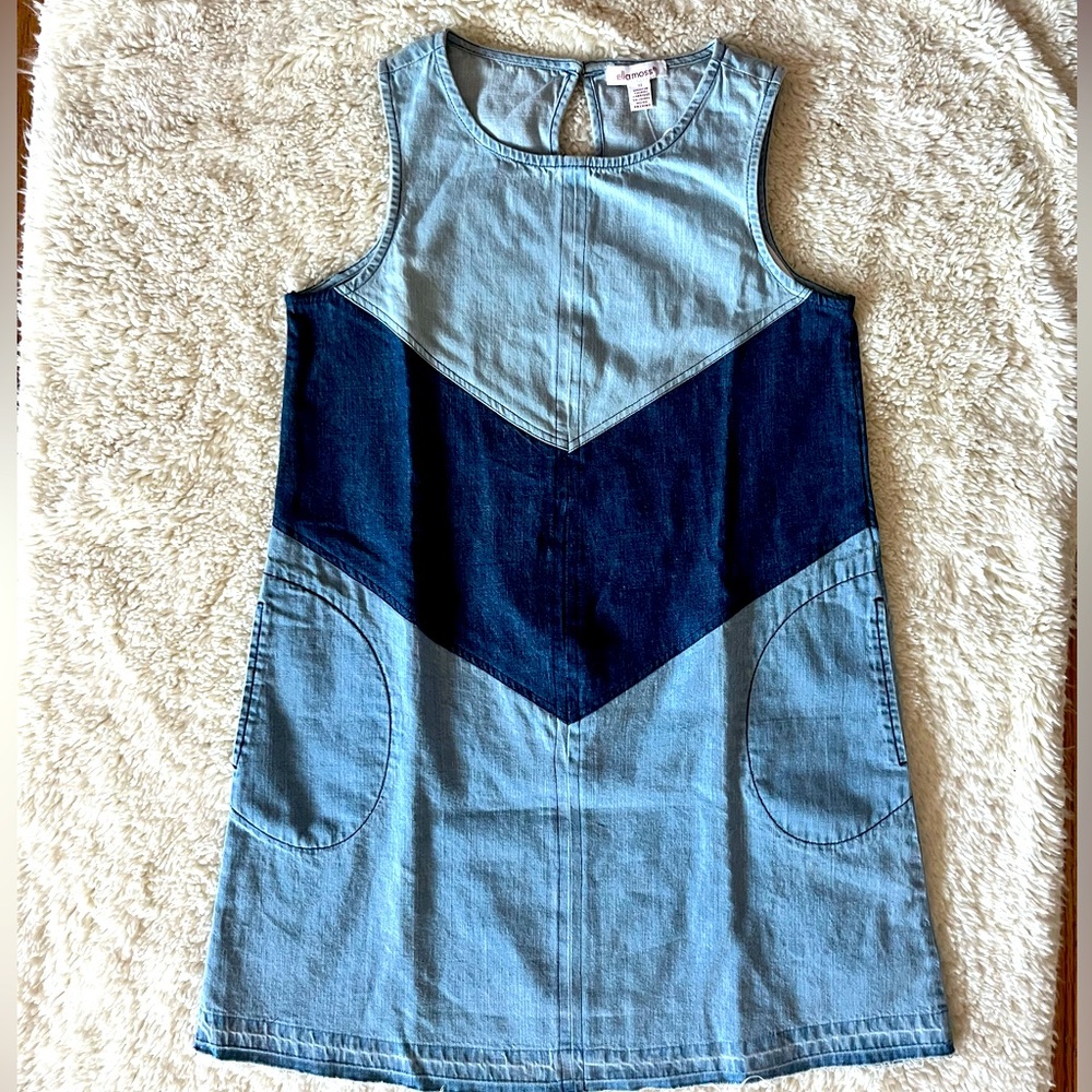 Ella Moss Chambray Denim Dress NWT Sz 12
